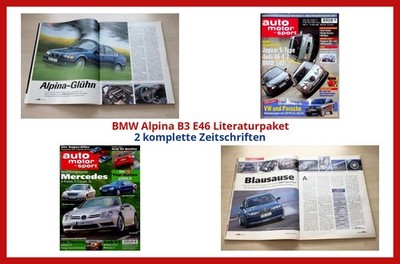 BMW Alpina B3 E46 Literaturpaket - 2 komplette Zeitschriften