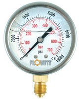 "100Mm Glycerin GefüLlt Hydraulische Druckmesser 0-300 Psi (21 Stange) 1/2 \" Bsp"