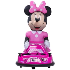 6V Imaginair Ride on Bumper Car with Inflatable Minnie Character and Rechargeabl