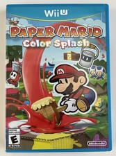 Nintendo Paper Mario: Color Splash Wii U Game, E-Everyone (NTSC-U/C) w/ Manual