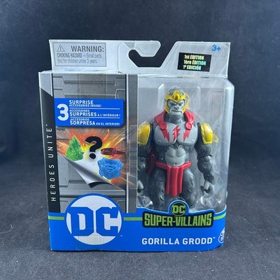 2020 GORILLA GRODD DC SUPER VILLAINS HEROES UNITE 1ST EDITION 4'' ACTION FIGURE N