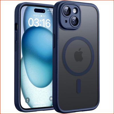 Handyhülle für iPhone 15 Plus Magsafe Stoßfest Kratzfest Blau Schutzhülle