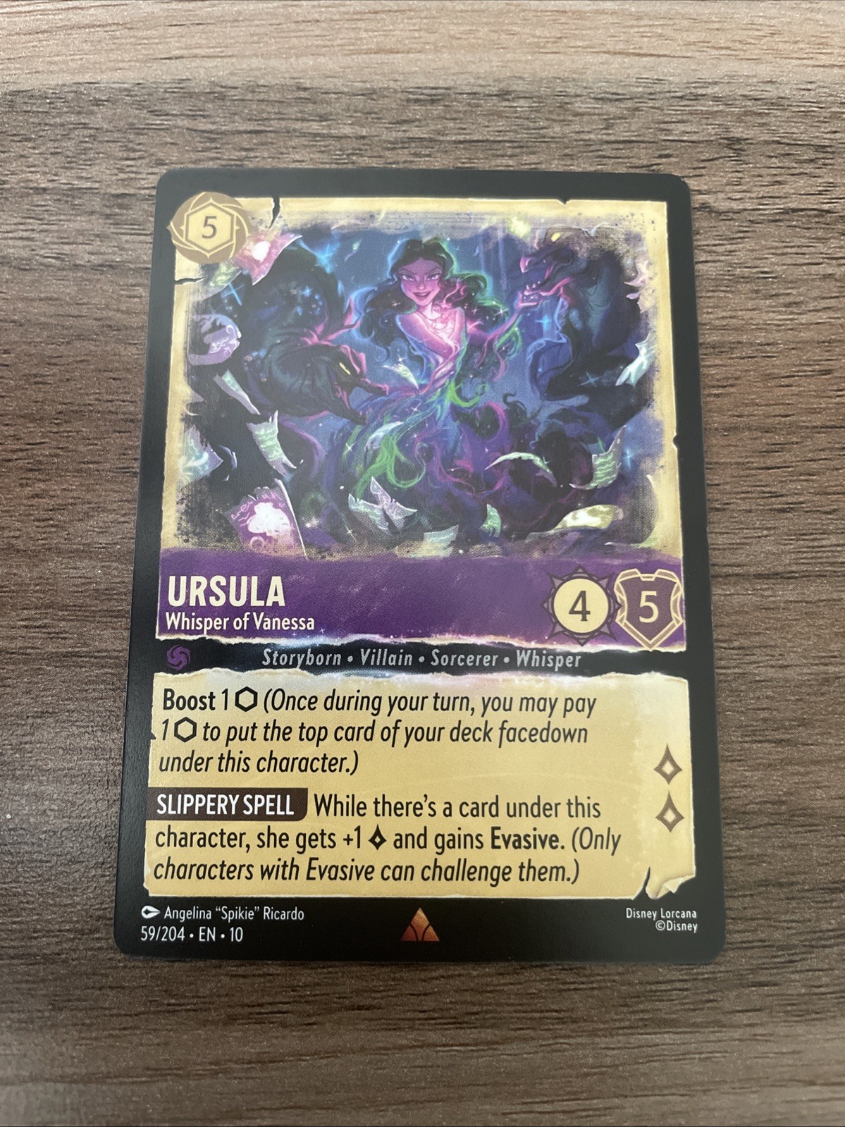 Disney Lorcana Whispers in the Well - Ursula Whisper of Vanessa 59/204 - Regular