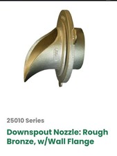 Josam Bronze Downspout Nozzle 25018-PVC series NEW 