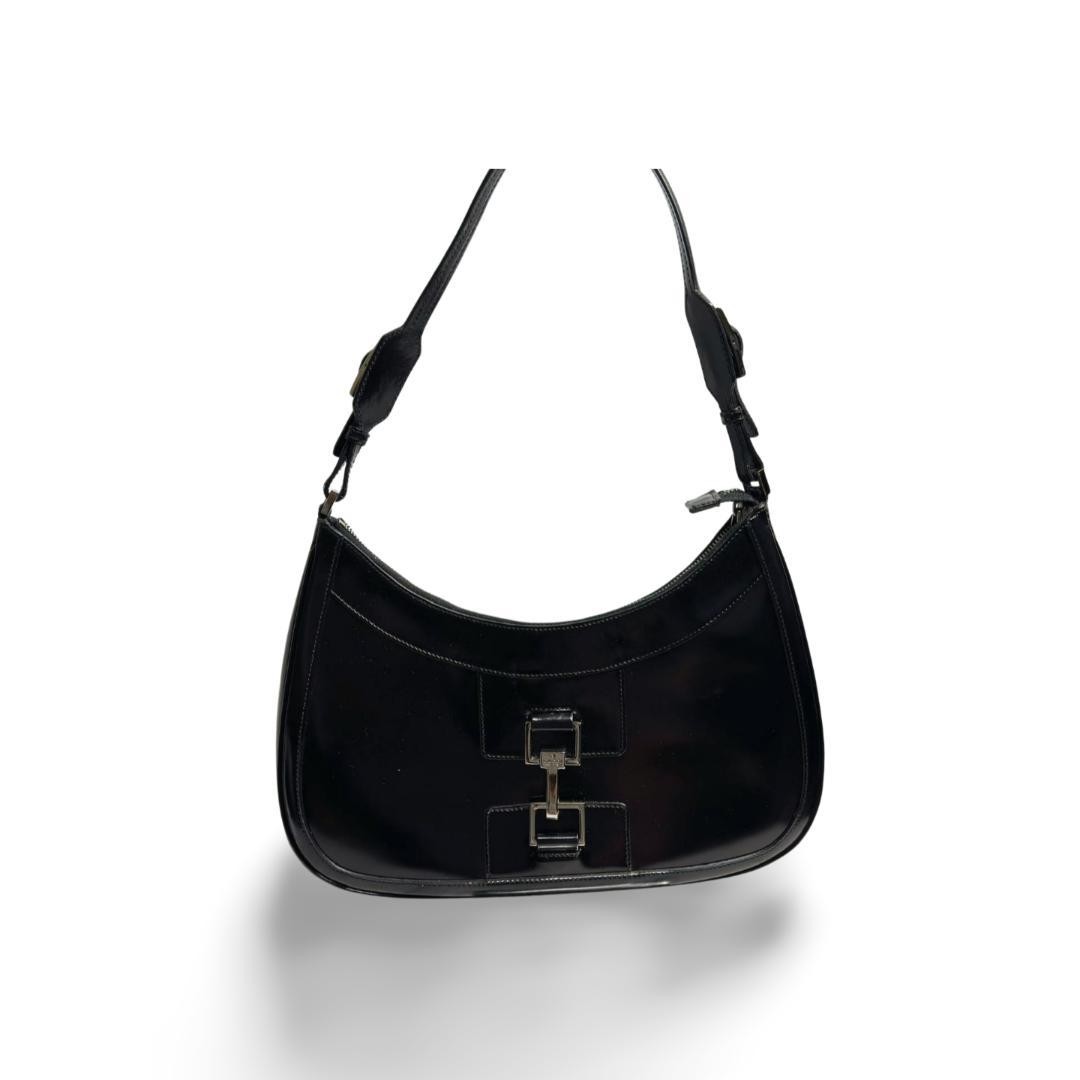 Gucci One Shoulder Bag Calf Leather Black