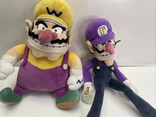 Nintendo Super Mario Bros- Wario and Waluigi Plush Set- 2017 Little Buddy