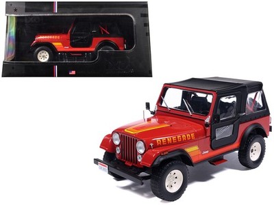 IXO U24RDC003 1/24 1983 Jeep Renegade Red with Stripes and Black Top