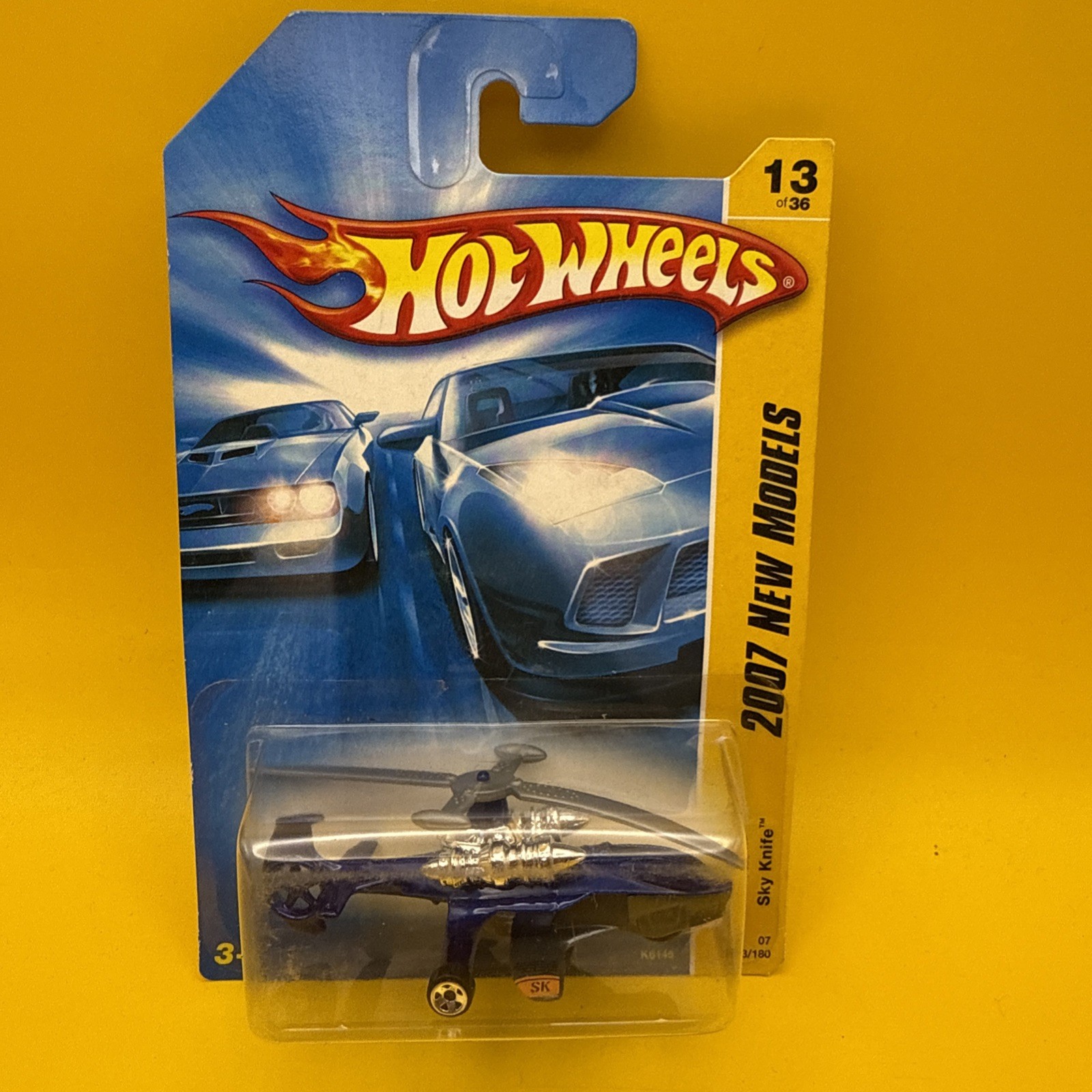 Hot Wheels 2007 New Models Sky Knife 13/36 Blue