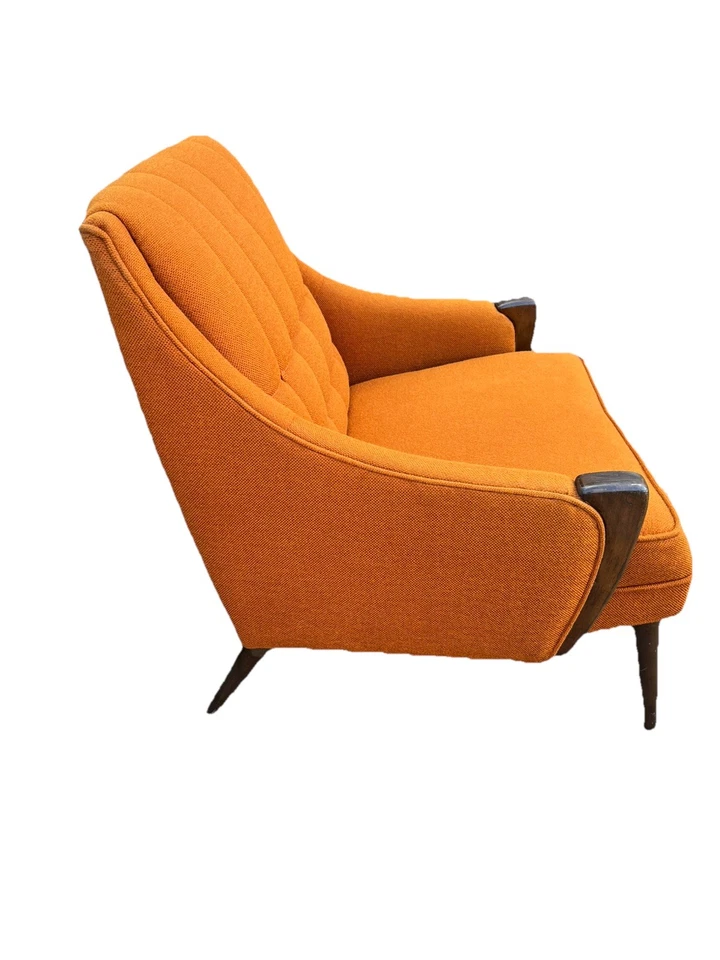 Vintage Mid Century modern mcm  Lounge arm Chair Kroehler blue - Image 3 of 4