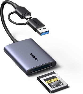 CFexpress Type B Kartenleser USB-C/USB-A 10Gbps 1250MB/s für Mac Windows Linux
