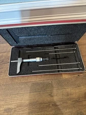 443Z-6RL Starrett Micrometer Depth Gage with Half Base