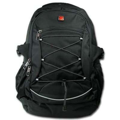 Travel N Meet Freizeitrucksack, Rucksack gepolstert schwarz Herren ORD4214S