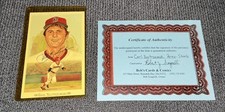 CARL YASTRZEMSKI-SIGNED PEREZ STEELE- Bob’s Cards & Comics- Post Card