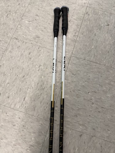 LEKI carbon ski poles with the Trigger (“PUSH”) grip system,