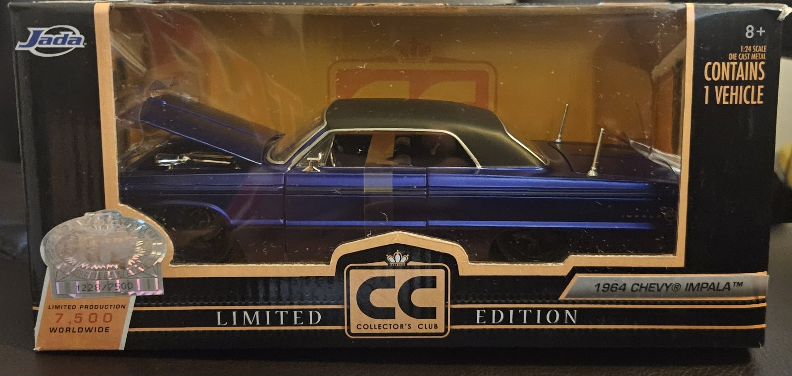 🔥 1964 Chevy Impala 1:24 Jada CC Collector’s Club Limited 7500 RARE Lowrider 🔥