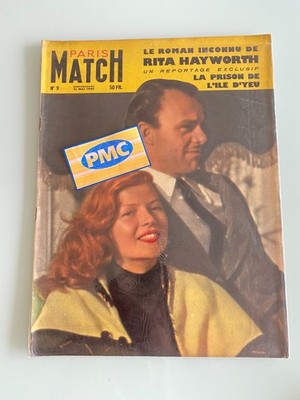 PARIS MATCH Nummer 9   21. Mai 1949   Rita Hayworth und Ali Khan   Blister