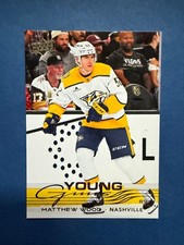 2025-26 Upper Deck Young Guns #228 Matthew Wood , Nashville YG RC