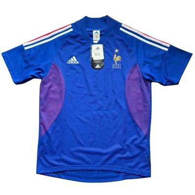 2002 France Home Jersey Small adidas World Cup Players Signed