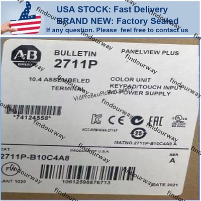 NEW Original AB 2711P-B10C4A8 /A Panelview Plus 1000 0 Min. Run-Time US AB