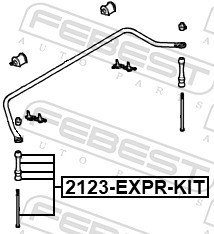 FEBEST-OE 2123-EXPR-KIT.OE Rod/Strut, stabiliser for FORD USA,MERCURY