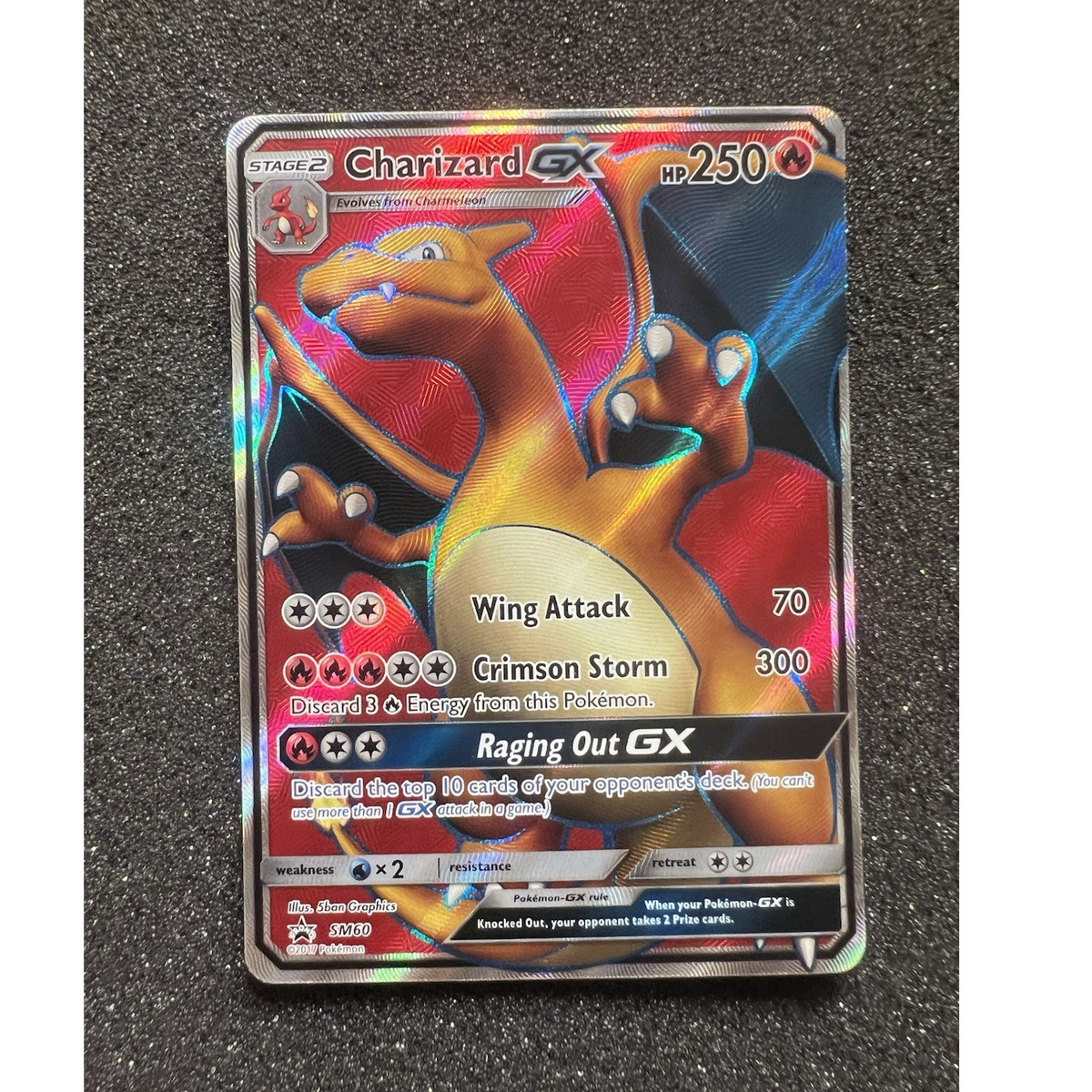 Pokemon TCG Charizard GX SM60 Promo Full Art Holo 250 HP English  display picture 1