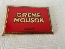 gewölbtes Schriftschild, CREME MOUSON, Semi-Glas, Plakat Industrie Berlin 1930