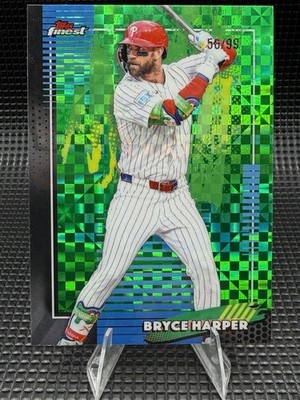 2026 Topps Finest Bryce Harper #73 Common Green Factor /99 Phillies
