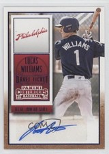 2015 Panini Contenders Draft Ticket Blue Foil Luke Williams Lucas #43 Auto 0a3