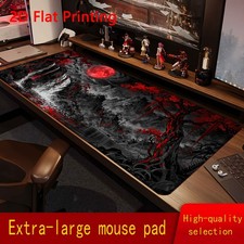 1pc Red Moon Landscape Design Mouse Pad, Suitable for Gaming, Office, Desk Dec