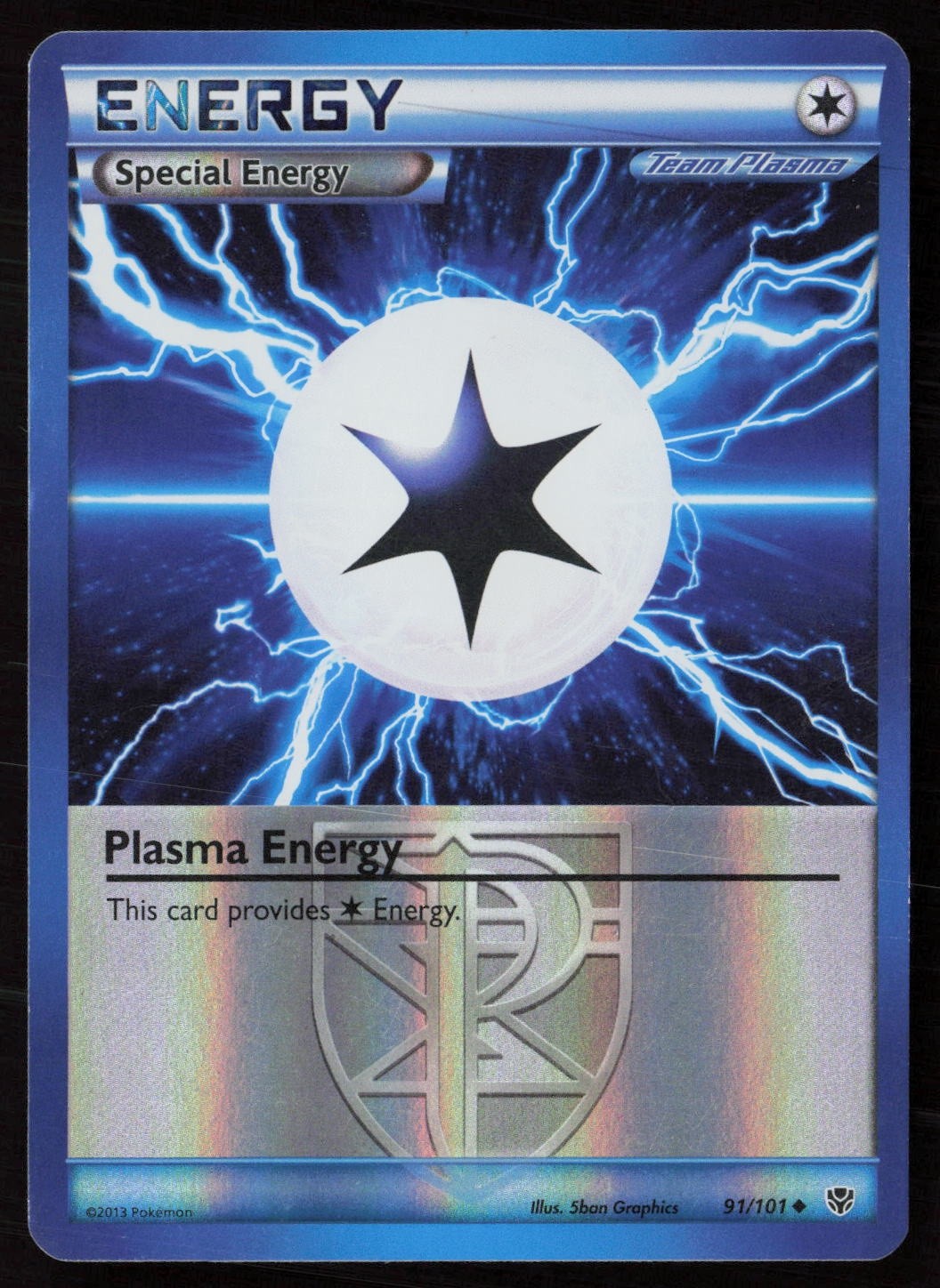 Plasma Energy (Team Plasma) 91/101 Uncommon Plasma Blast Reverse Holofoil LP