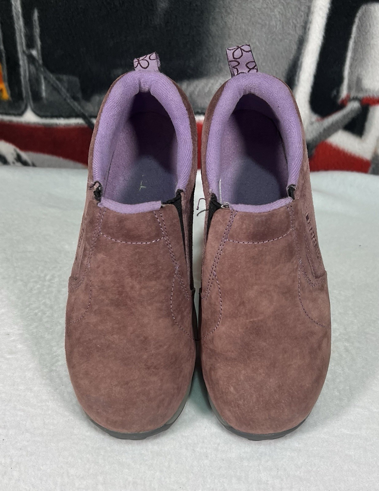 Merrell Jungle Moc Sneakers Ragazze Taglia 3 Huckleberry Viola Scarpe Slip On