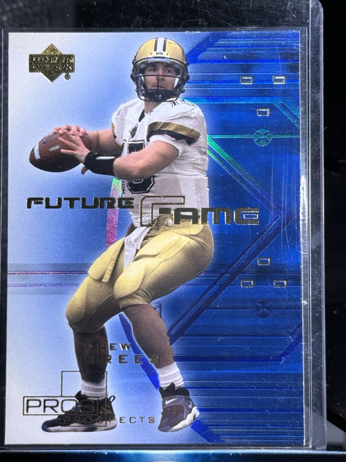 2001 UD PROS & PROSPECTS #F3 FUTURE FAME DREW BREES - RC/SP