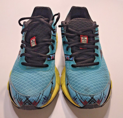 Mizuno Wave Inspire 10 Running Shoes Women s Size 8 Blue Yellow Anniversary W8