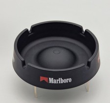 Marlboro Aschenbecher - matt schwarz mit Logo - ca. 13,5cm groß - Werbung