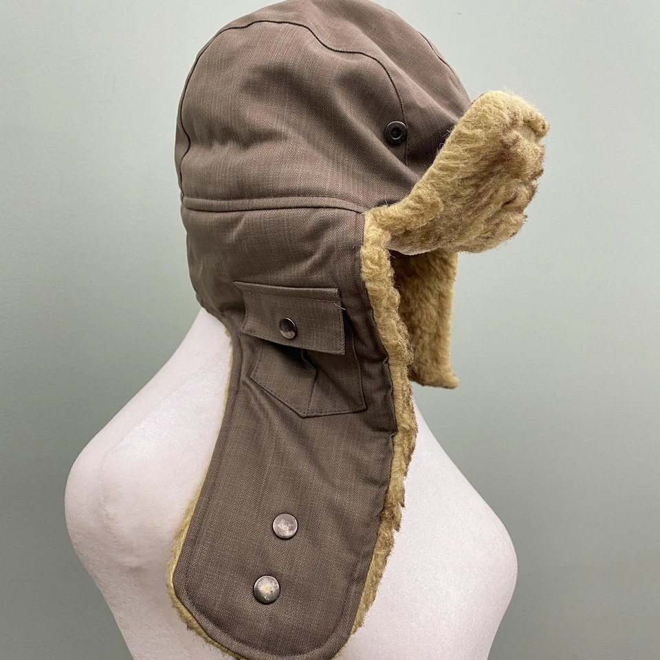 The North Face Hat Trapper 男式均码棕色人造毛皮耳瓣飞行员冬季 — 第 2/4 张图片