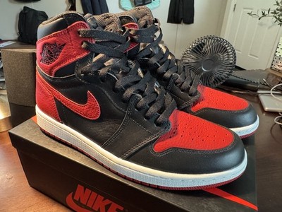 NEW Nike Air Jordan 1 Retro OG High Bred Black Red 2016 555088-001 Men's Sz 9.5