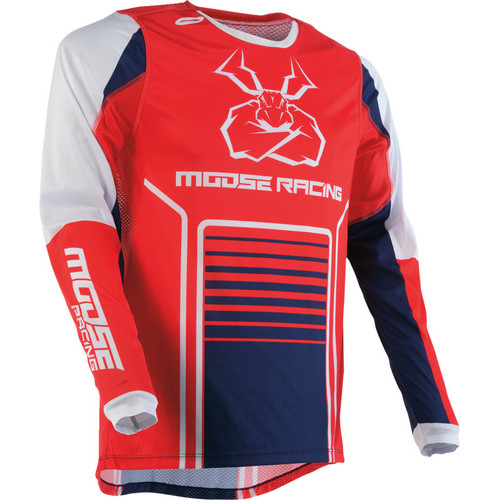 Moose Racing Agroid Jersey Lg Red 2910-7502 - Picture 1 of 1