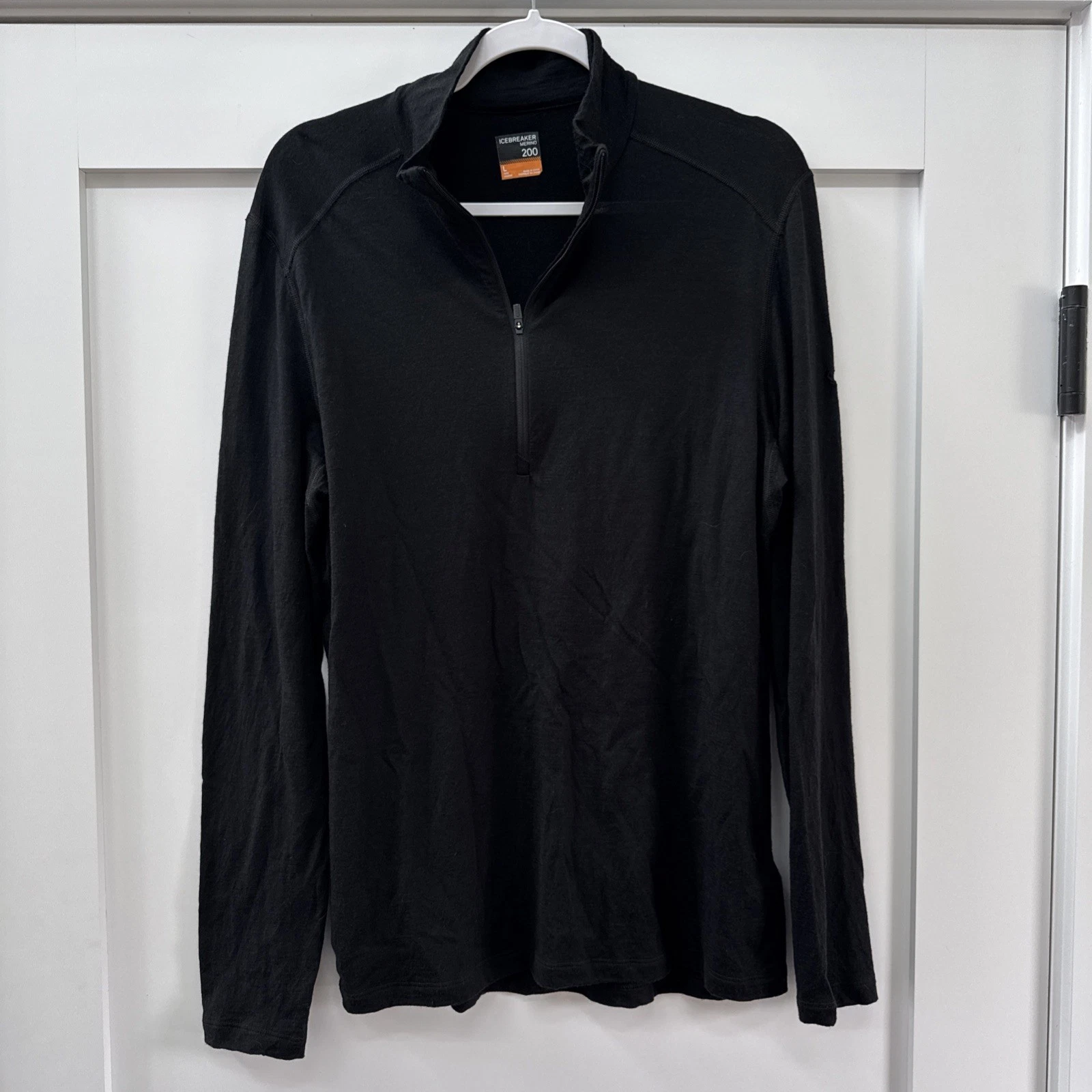 Icebreaker Merino 200 Oasis Long Sleeve Half Zip Base Layer Top size Small New