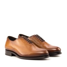 Maison Koly Montparnasse wholecut oxfords caramel with john lobb dustbags SALE