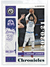 2020-21 Panini Chronicles Teal Parallel LeBron James Los Angeles Lakers