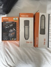 Tascam DR-40 and 2 Tascam TM-80 Microphones (Bundle) Fully Working