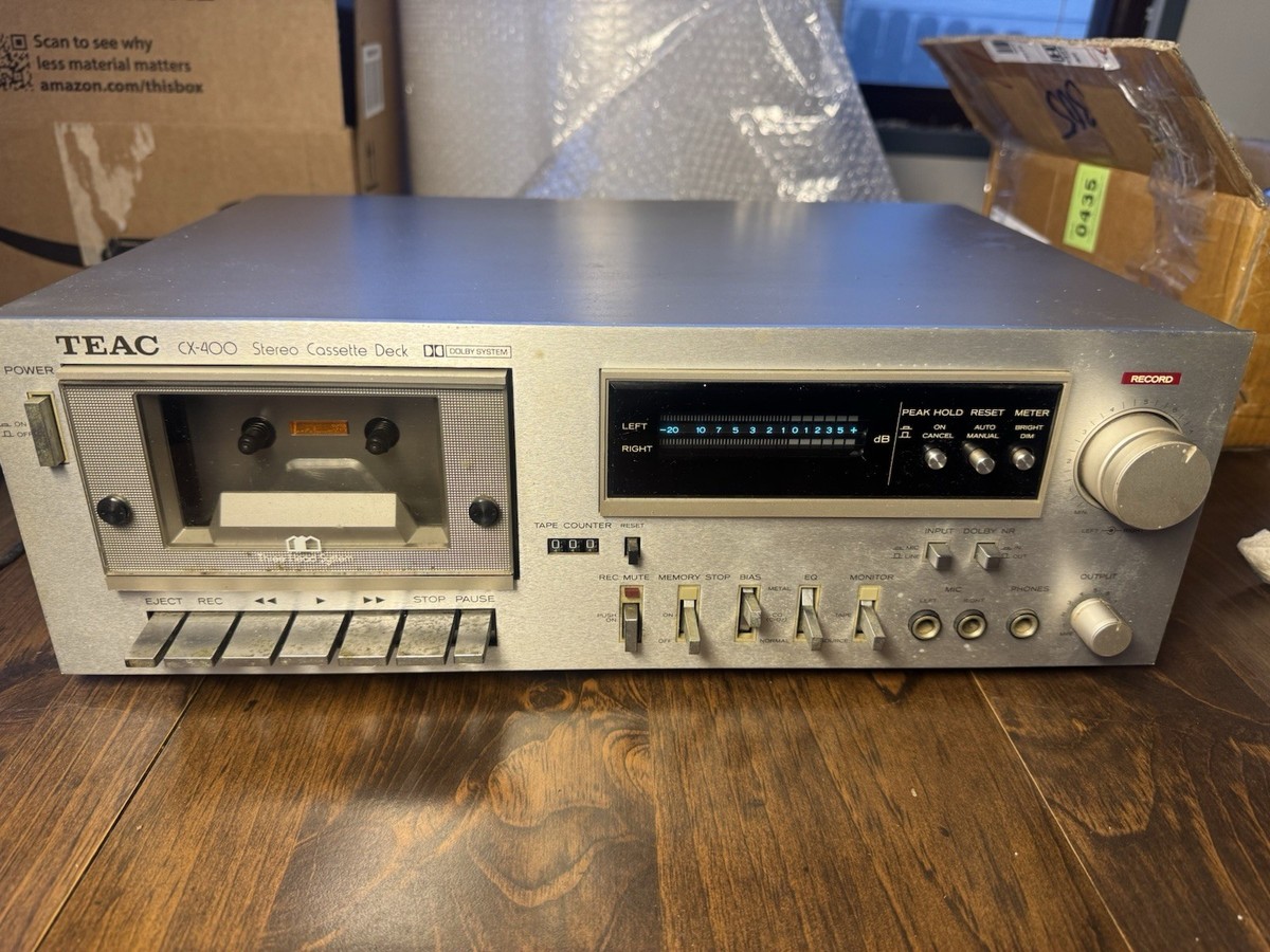 Vintage TEAC CX-400 Stereo Cassette Deck - Working Condition