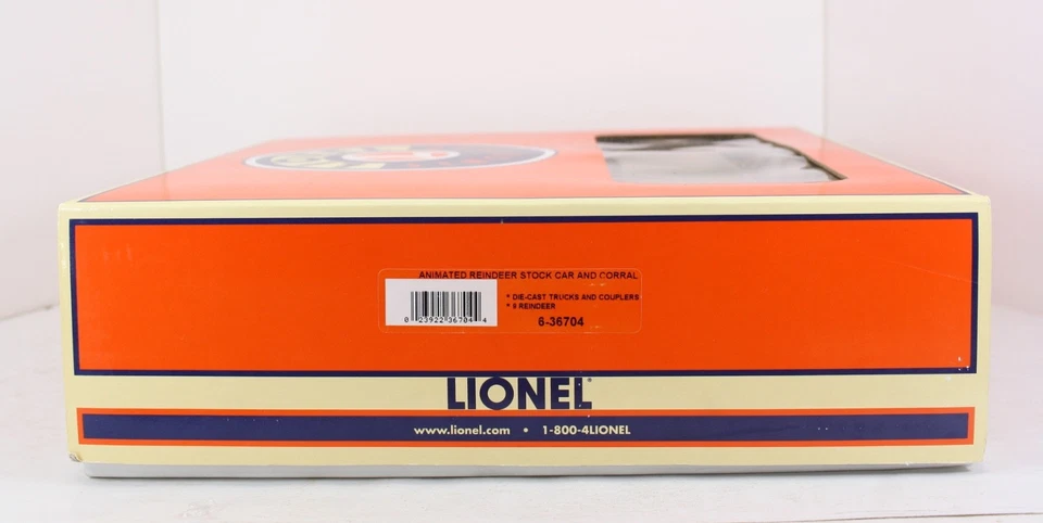 Lionel 6-36704 O Gauge Animated Reindeer Stockcar & Corral Excellent - Image 4 of 4