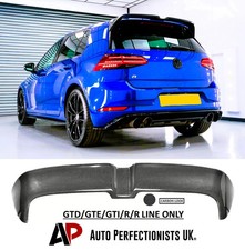 For VW Golf R GTD GTI OT Style Rear Carbon Fibre Boot Spoiler MK7 MK7.5