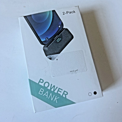 ROHS 2 Pack Power  Bank Battery Chargers for iPhone-HX45K8-5200mAH-Type C in/out