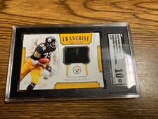 Franco Harris, 2018 Panini National Treasure, Franchise Material, 57/99, SGC 10