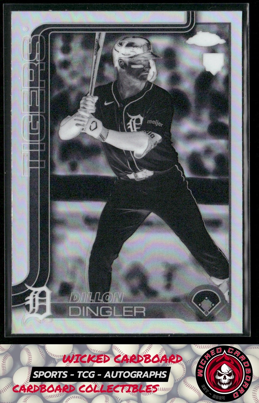 Dillon Dingler 2025 Topps Chrome Negative Refractors #274 RC Detroit Tigers