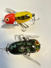 3 vintage lures 2 heddon tiny crazy crswler @ bagleys fst cat