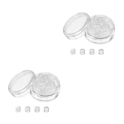 Set of 2 Transparente Ohrrückseiten Ohrring -Rückenstopper -Rückenbeläge