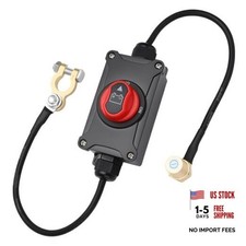 Top Post Battery Disconnect Switch, 100A 12-32V On/Off, Waterproof Heavy-Duty
